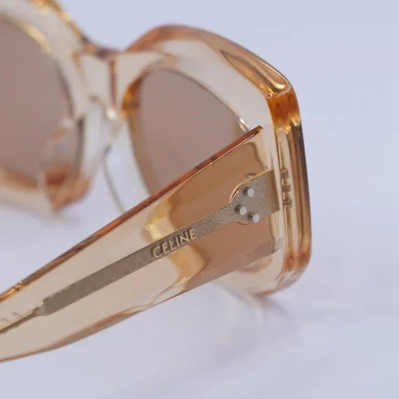 ?️ New Celine CL40277F 42J Sunglasses - Transparent Orange  display picture 1